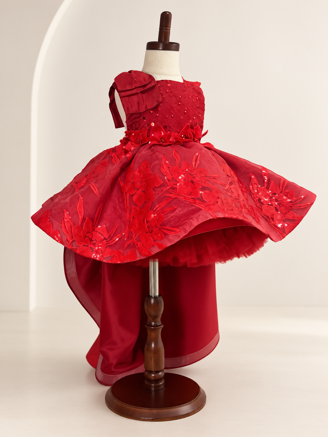 Vestido rojo cola lovely