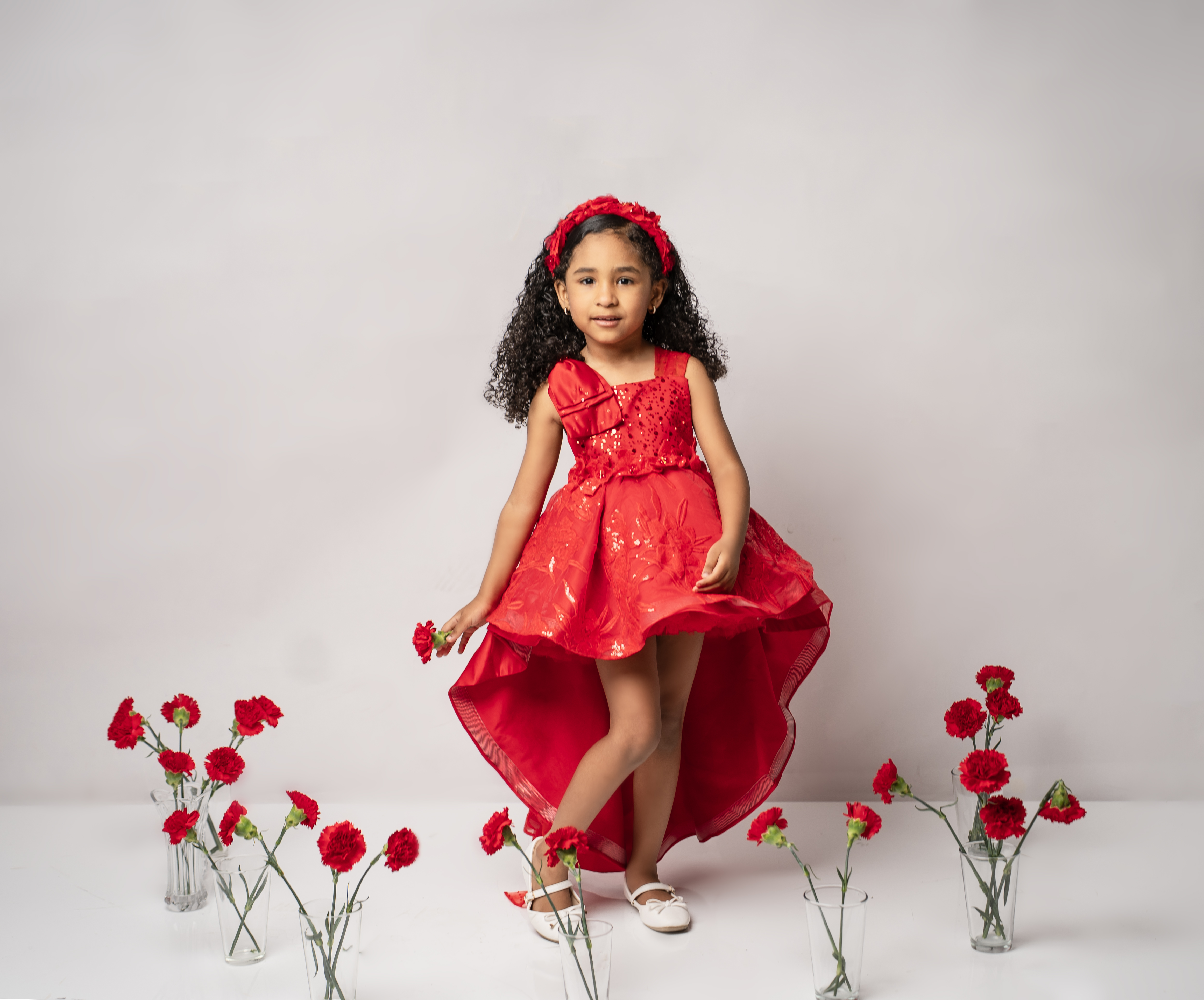 Vestido rojo cola lovely