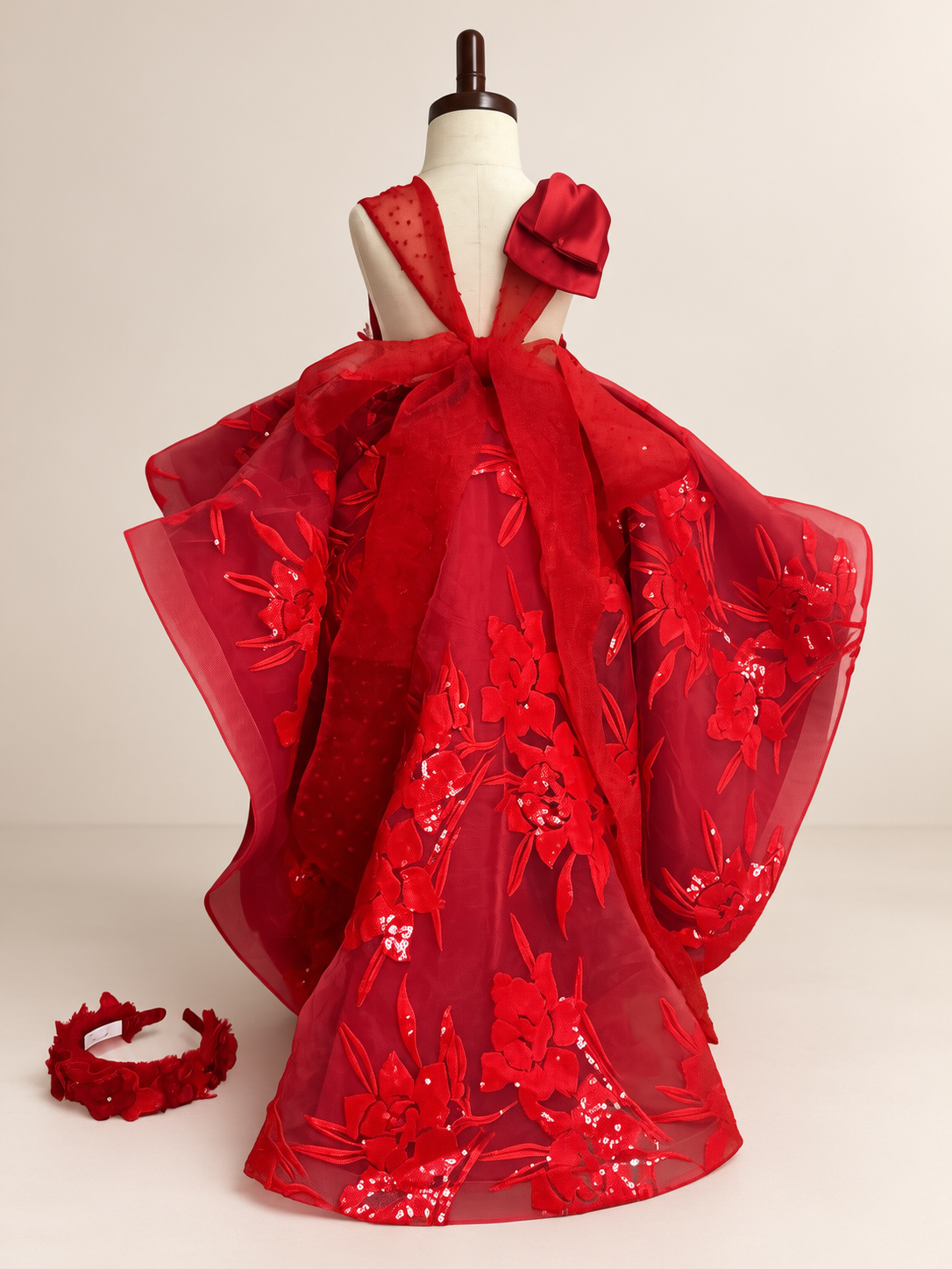 Vestido rojo cola lovely