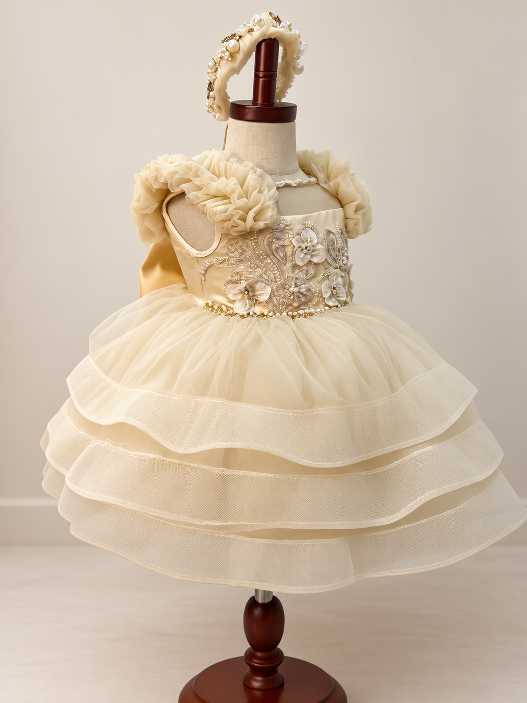 Vestido beige L-1