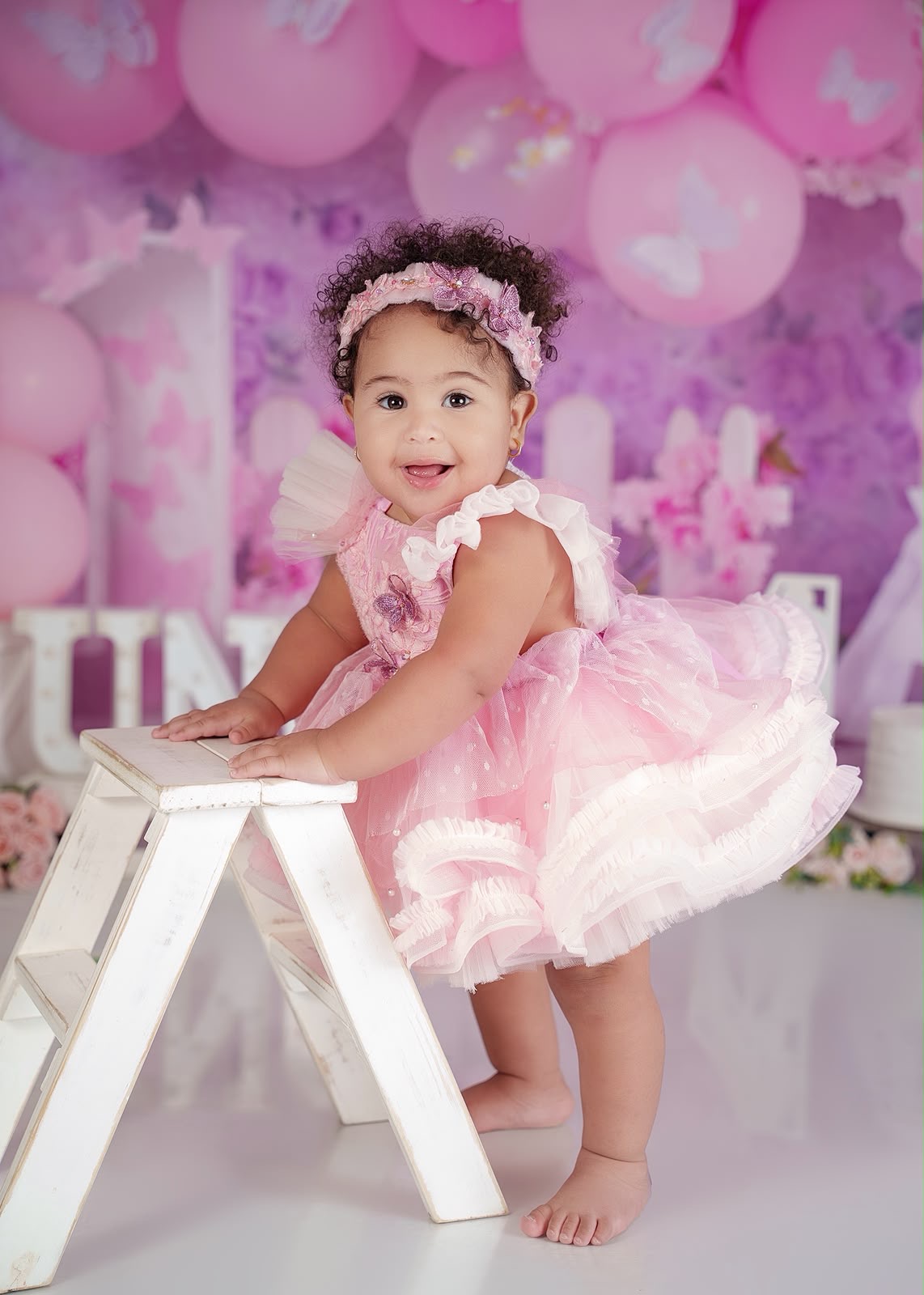 Vestido rosa maripositas 1