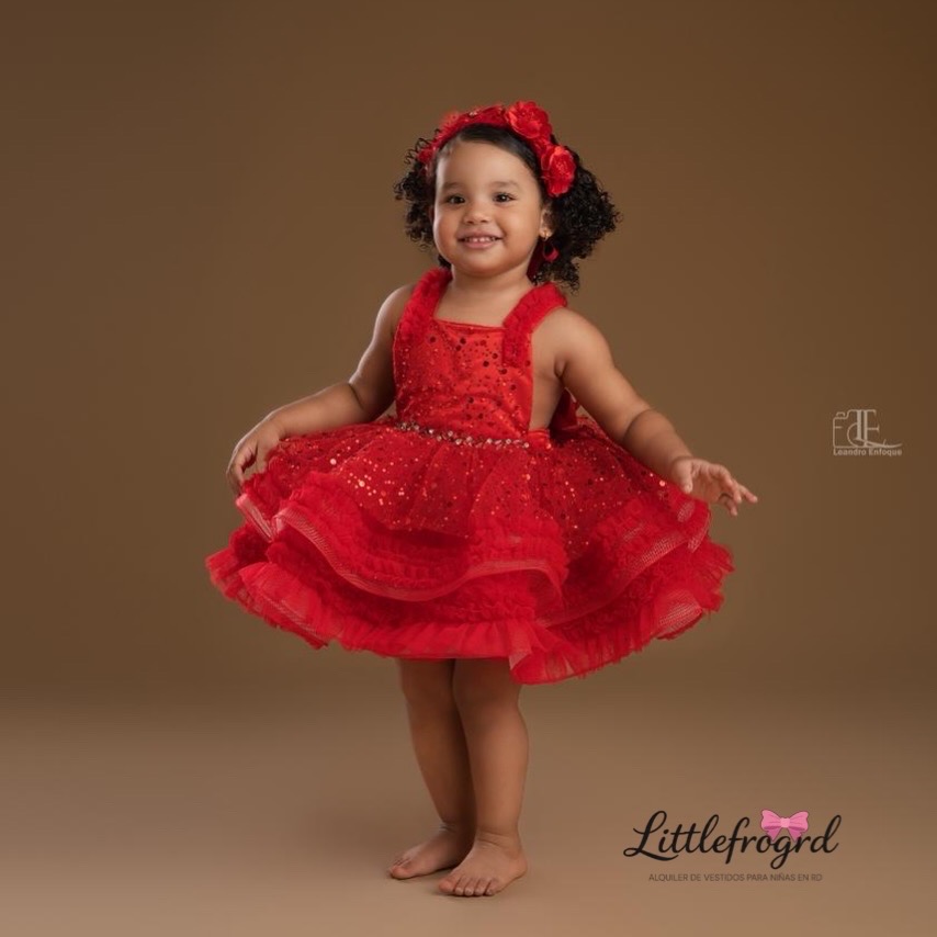 Vestido rojo Brillitos Lov