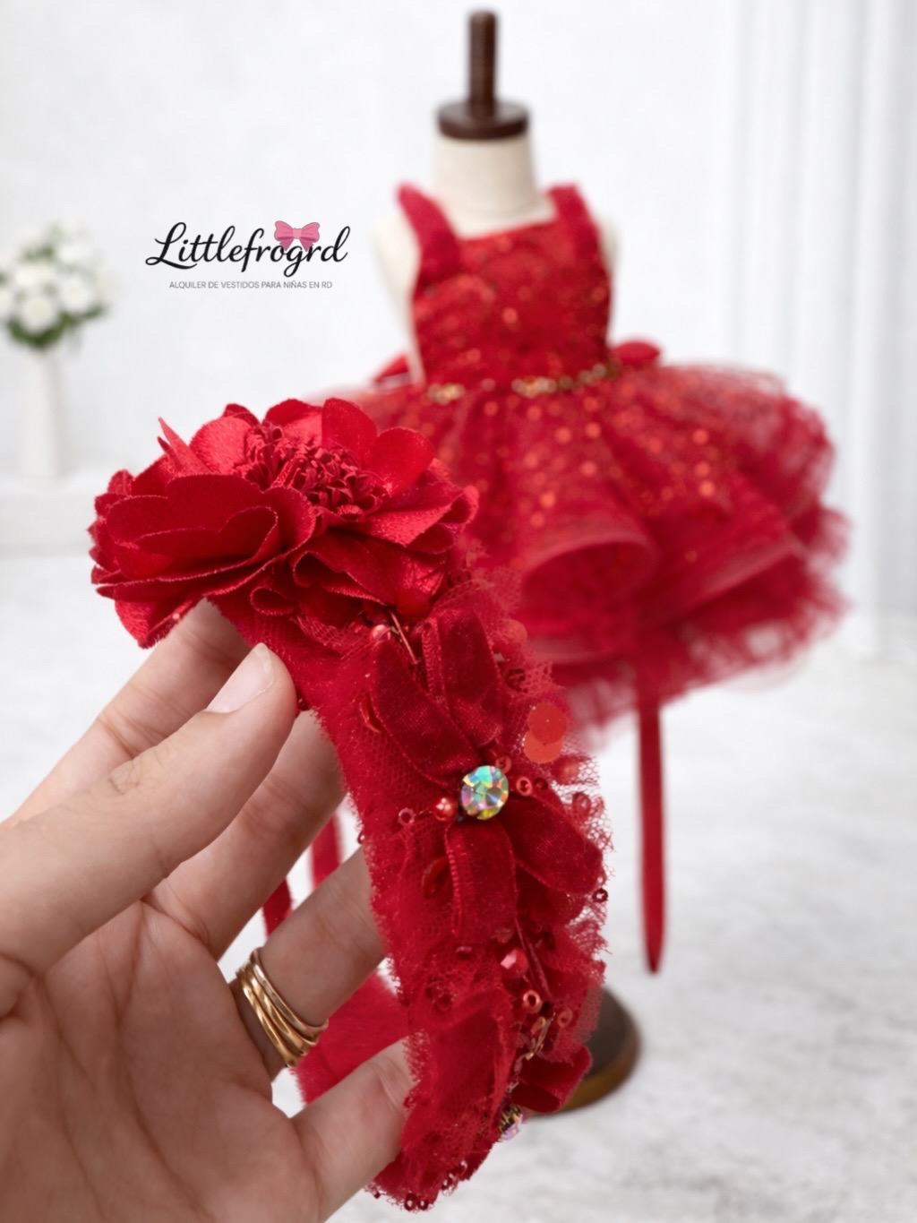 Vestido rojo Brillitos Lov